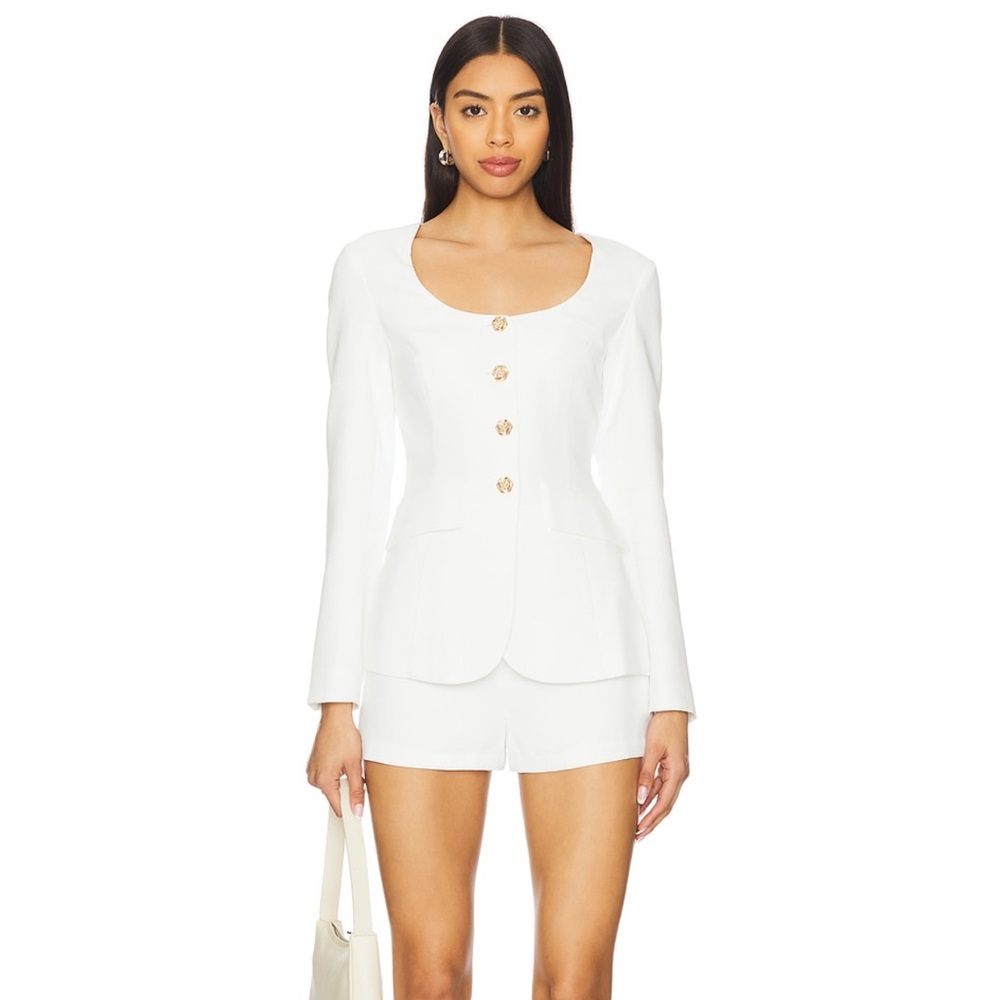 NWT Amanda Uprichard Kya Romper in White